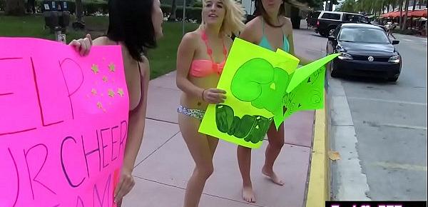  Hot slut petite teen got fucked for cheerleader team